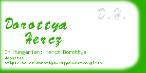 dorottya hercz business card